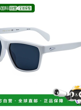 自营 rag & boneRag&Bone男士58毫米哑光白色太阳镜-哑光白色 美