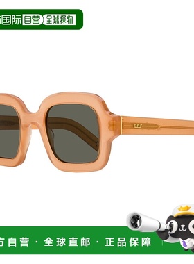 自营 retrosuperfuture复古未来中性圆形方形太阳镜奔驰1X2锈棕色