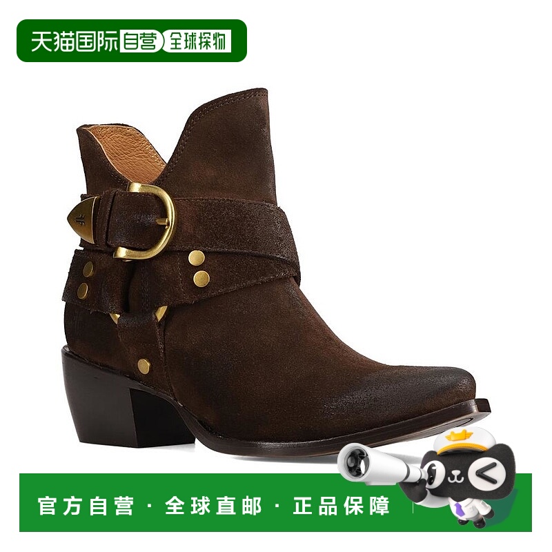 1h可退 【美国直邮】frye 女士 靴子经典麂皮短靴