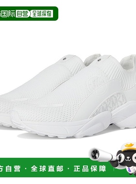 自营 Michael Kors Sami运动鞋女式白色弹力针织训练鞋VER423-白