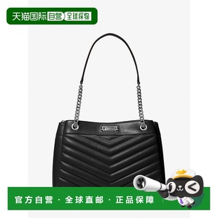 自营michael kors惠特尼中号绗缝手提包-黑色 美国奥莱直发斜挎包
