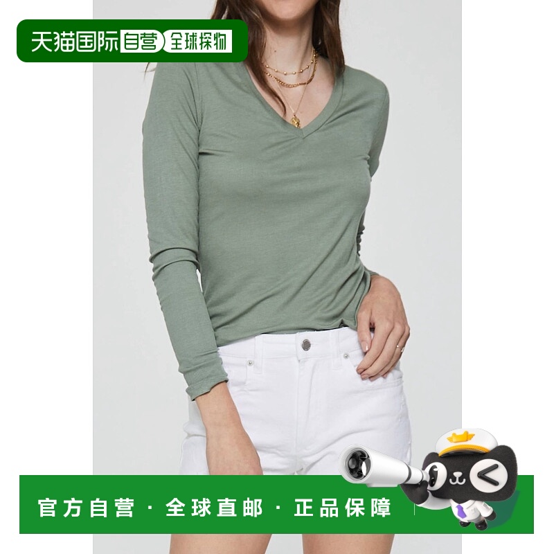自营 another loveSophie Rib Sagebrush长袖T恤 美国奥莱直发