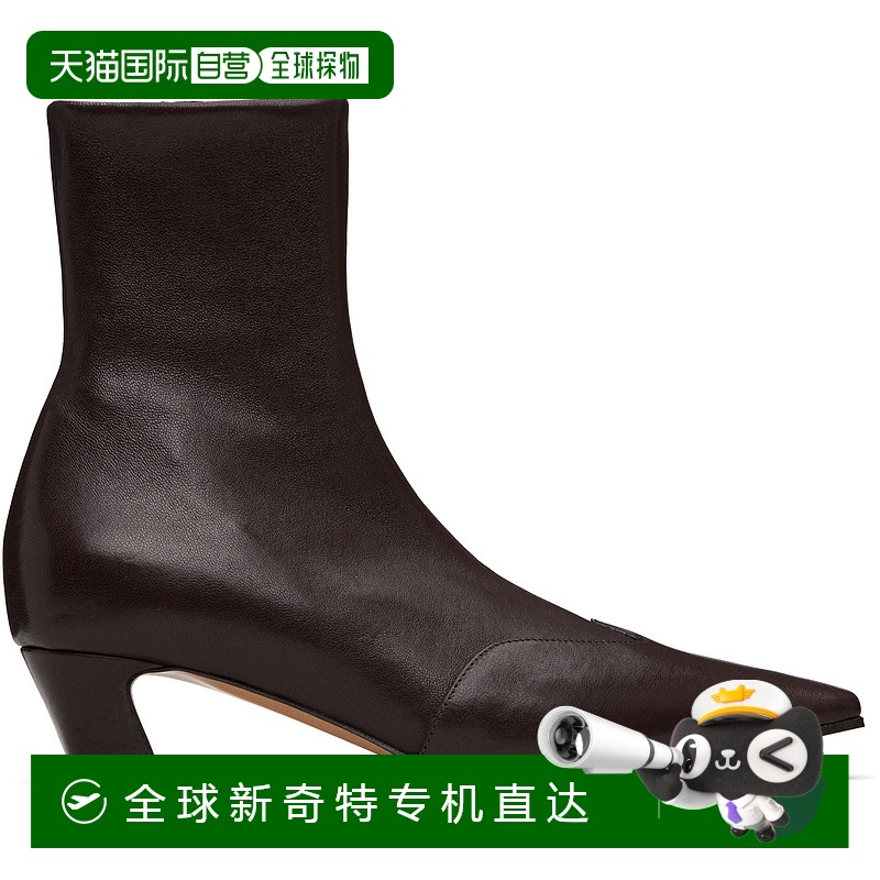 1h可退 香港直邮潮奢 KHAITE 女士 棕色 Nevada Stretch Low 踝靴