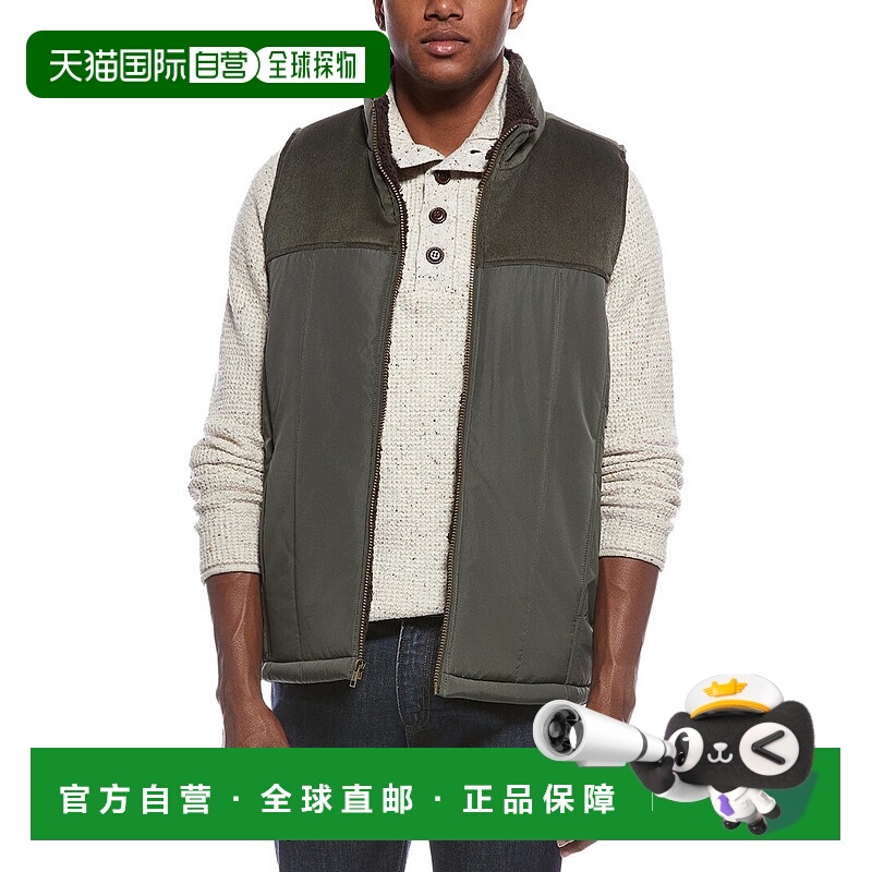 自营WEATHERPROOF VINTAGE Sherpa Lined Mixed Media Puffer Ves