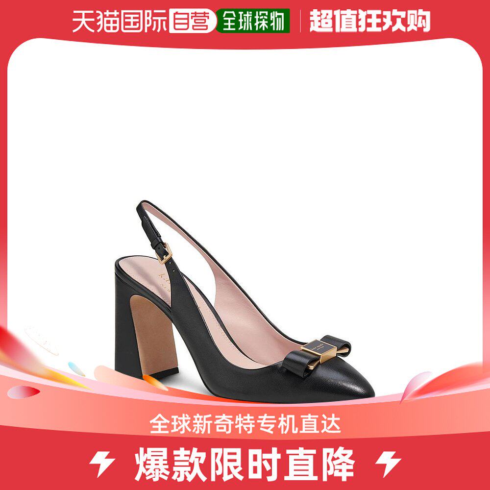 美国直邮kate spade 女士 尖头高跟鞋脚蹬平底鞋真皮凉鞋蝴蝶爆款