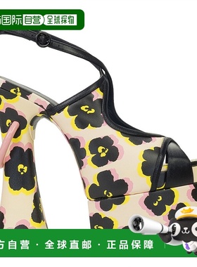 自营lanvinBLACK/PINK PLATFORMS SANDALS SMILE HEELS - black