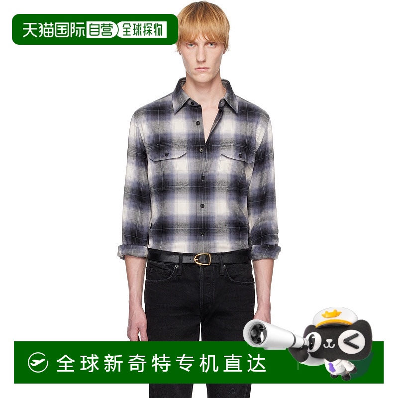 1h可退 香港直邮潮奢 Tom Ford 汤姆 福特 男士 黑色 & 白色 Flui