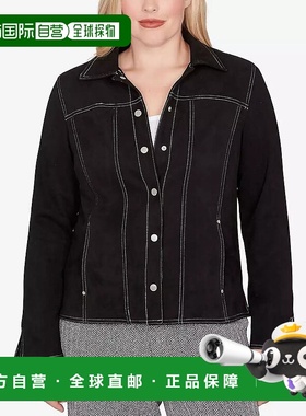 1h可退 【美国直邮】alfred dunner 女士 外套麂皮夹克