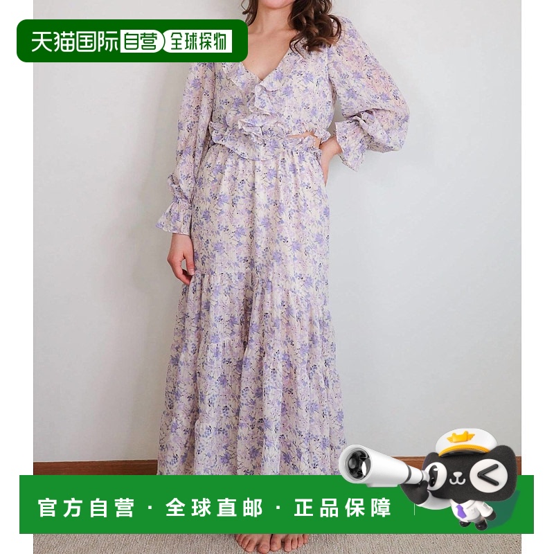 自营 bishop + youngPaloma Cut-Out Dress Botanical Print In P