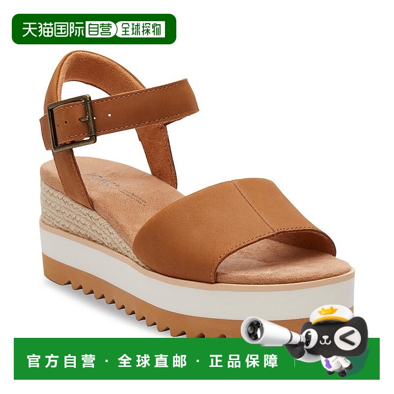 1h可退 【美国直邮】TOMS|女士黛安娜平底坡跟凉鞋新款