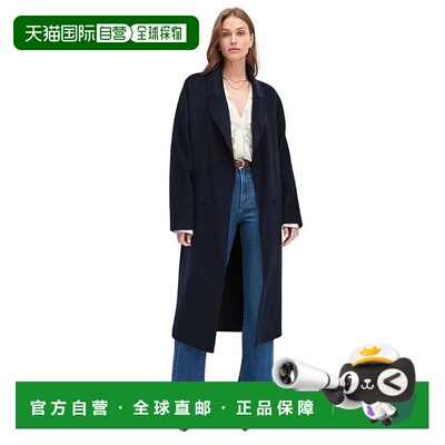 自营Favorite Daughter Women's The Luca Wool Blend Maxi Coat,