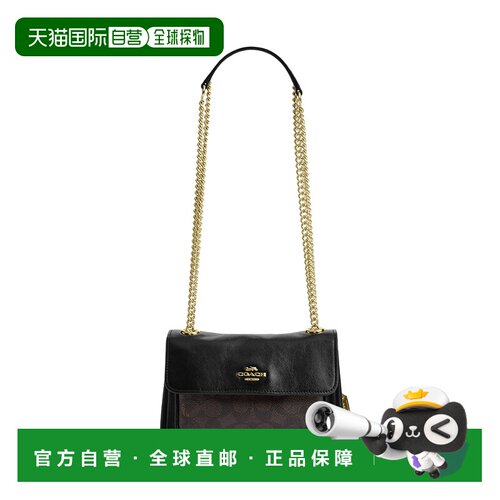 香港直邮COACH/蔻驰女士ELODIE 19 链条斜挎包风琴包