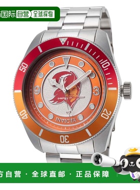 自营Invicta Men's NFL 47mm Quartz Watch - silver 美国奥莱直