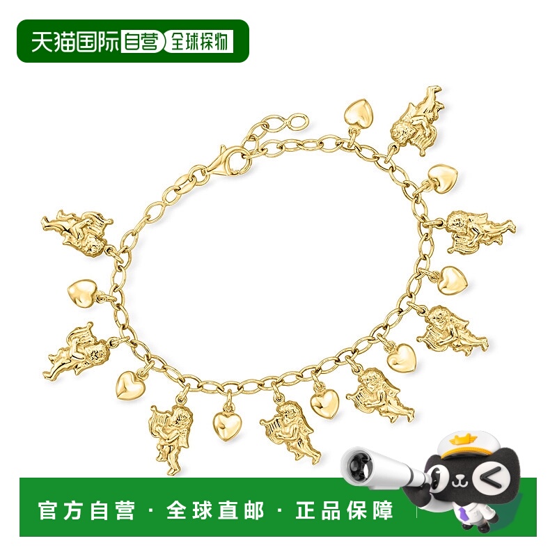 自营Ross-Simons Italian 18kt Gold Over Sterling Silver Cheru