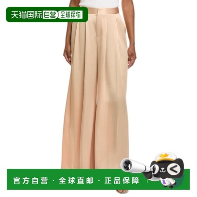 自营l'agenceL’AGENCE Aubrie Mid-Rise Wide Leg Pant - latte