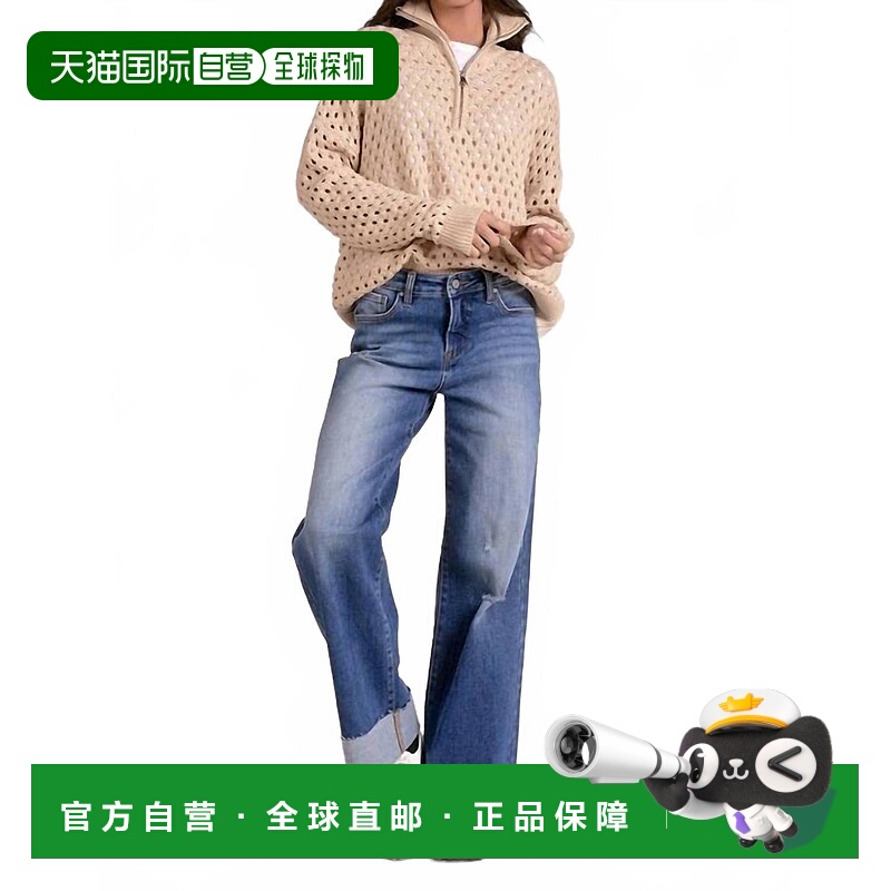 自营elanArabella Half Zip Sweater In Beige - beige 美国奥莱
