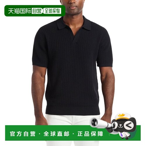 自营Robert Graham Macombs Sweater Polo Shirt - black 美国奥
