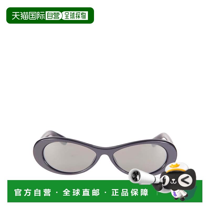 自营jacquemus细长椭圆形光面镜框太阳眼镜-白色 美国奥莱直发
