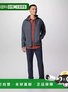 自营 Columbia Flex ROC男式黑色棉质弹性斜口袋JDM610-蓝色 美国