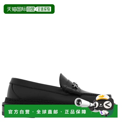 自营Jimmy Choo Ezra/F Star Crystal Chain Loafers - black/cry