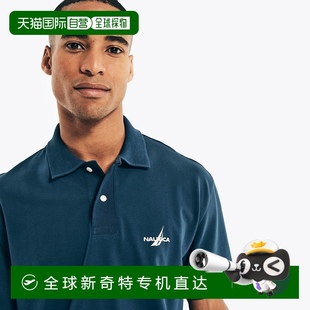 美国奥莱 Polo Nautica 男士 经典 自营 衫 型网眼罗纹 版 航海蓝