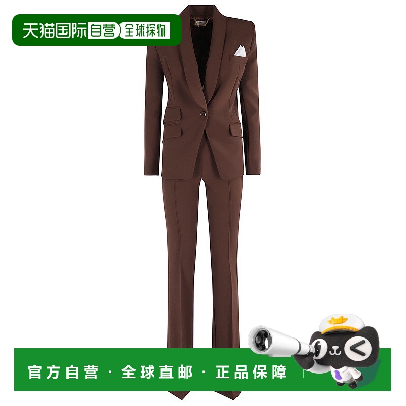 自营elisabetta franchiSingle-Breasted Blazer And Flared Trou