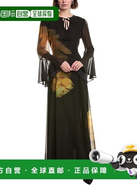 自营misa los angelesMISA洛杉矶Claire Maxi连衣裙-黄色 美国奥