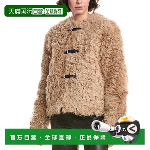 棕色 bone布骨萨布丽娜羊毛大衣 美国奥莱直发外套 自营rag