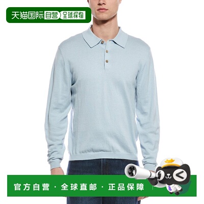 自营WEATHERPROOF VINTAGE Cashmere-Blend Polo Sweater - blue