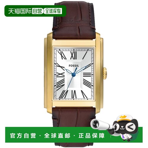 自营Fossil Men's Carraway Silver Dial Watch - silver 美国奥