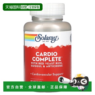 香港直邮Solaray,Cardio Complete，含红曲米、印度没方剂和朝鲜9