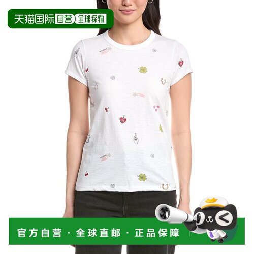 自营rag & bone All Over Lucky Charm T-Shirt - white 美国奥莱