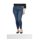 Синие джинсы, комбинезон, высокая талия, в обтяжку, США