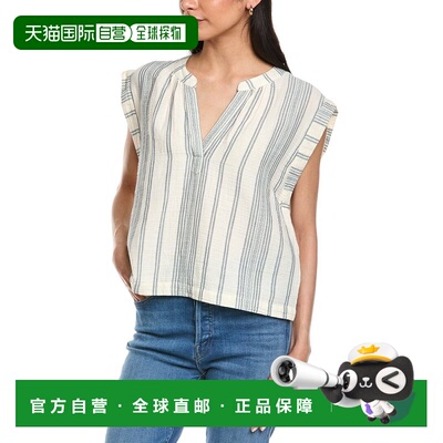 自营Faherty Gauze Dylan Top - white 美国奥莱直发上衣