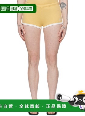 1h可退 香港直邮潮奢 Courreges 女士 黄色 Contrast 短裤 124JSH