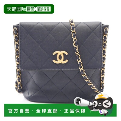 自营Chanel Leather Handbag Shoulder Bag (Pre-Owned) - navy