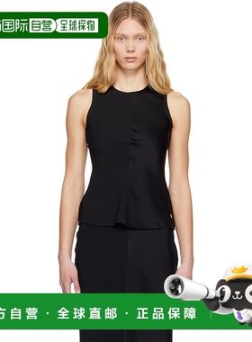 1h可退 香港直邮潮奢 Ami Paris 女士 黑色背心 FTP066AC0014