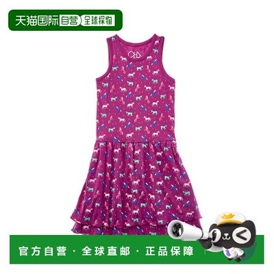 自营Chaser婴儿罗纹分层背心连衣裙-紫色 美国奥莱直发