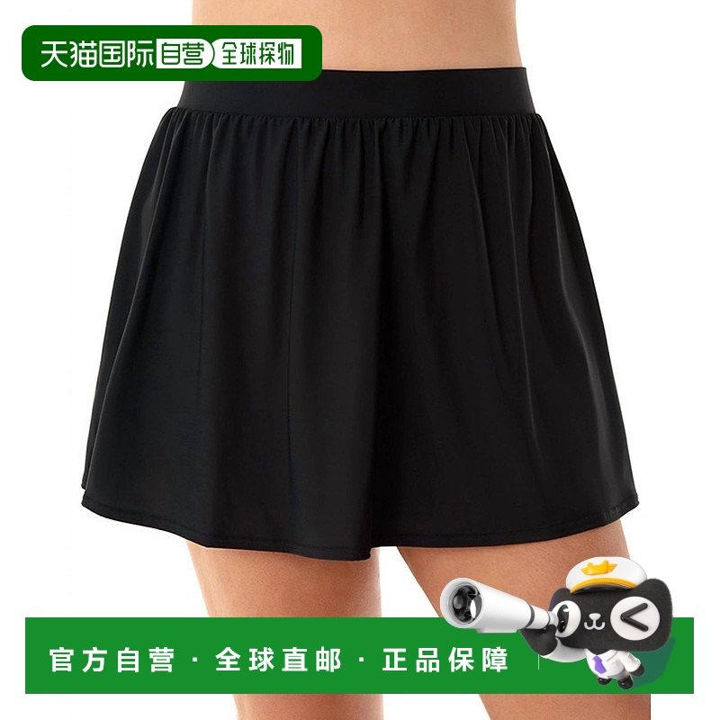 自营 miraclesuit大码黑色泳裙 - 黑色 美国直发沙滩半身裙