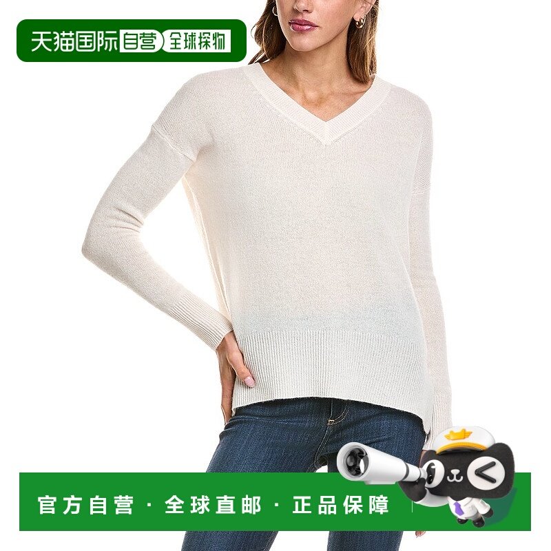 自营philosophy Oversized V-Neck Sweater - white 美国奥莱直发