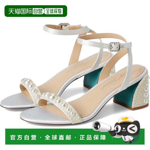 自营Women's Blue by Betsey Johnson Tina Sandals Ivory Pearl