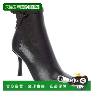 美国奥莱直 自营Jimmy Camie Bootie black Leather Choo