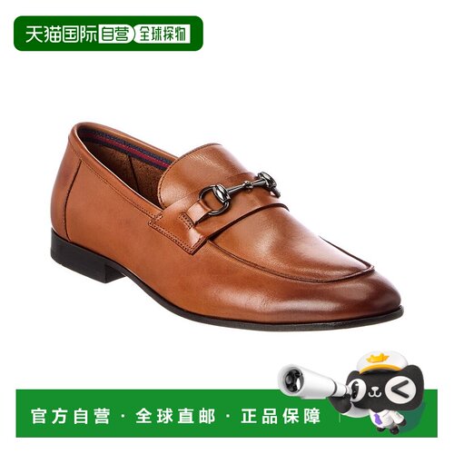 自营Donald Pliner Ted皮革乐福-棕色 美国奥莱直发