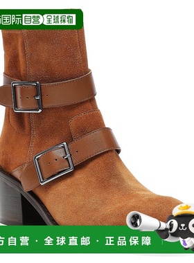 Donald Pliner Darby 皮革和绒面革短靴 - 黑色 【美国奥莱】直发