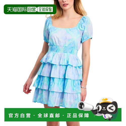 自营roller rabbitRoler Rabbit Samira Alicia连衣裙-蓝色 美国