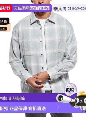 自营frame denimFRAME Plaid Overshirt - blue 美国奥莱直发