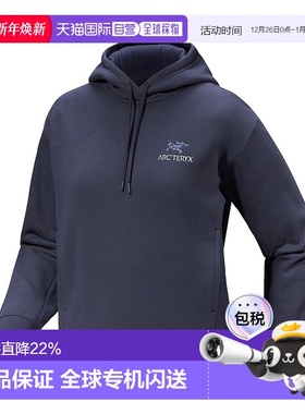 加拿大直邮始祖鸟EMBLEM FLEECE女士连帽抓绒休闲卫衣