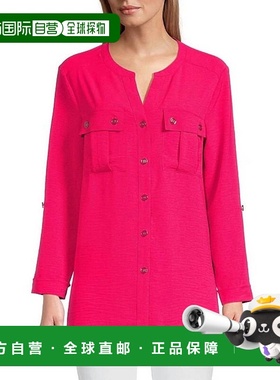 1h可退 【美国直邮】multiples 女士 衬衫长袖