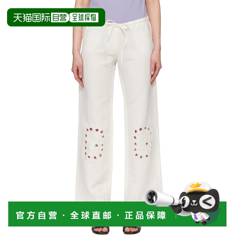 1h可退 香港直邮潮奢 Gimaguas 女士 白色 Gima 长裤 GIMATROUSER