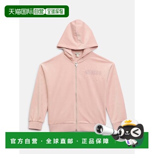 自营guessVelour Full-Zip Hoodie (7-14) - vapor rose 美国奥莱